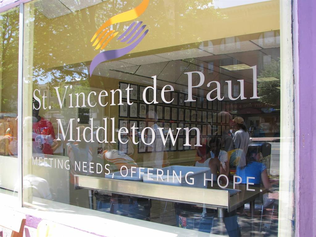 Talking to Clients outside Soup Kitchen